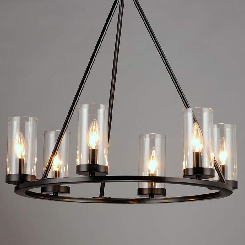 Image 3 Sentinel 6-Light 24" Wide Black Chandelier more views