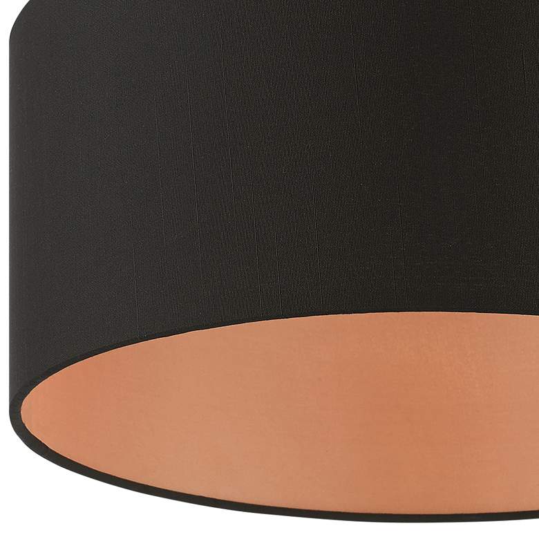 Image 4 Sentosa 13" Wide Black Drum Ceiling Light more views