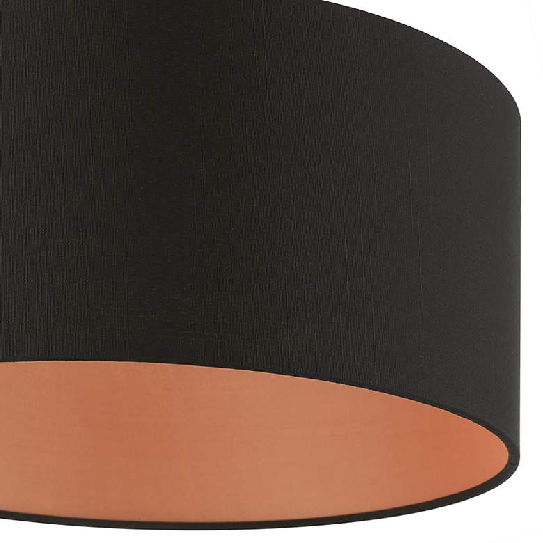 Image 5 Sentosa 13" Wide Black Drum Ceiling Light more views