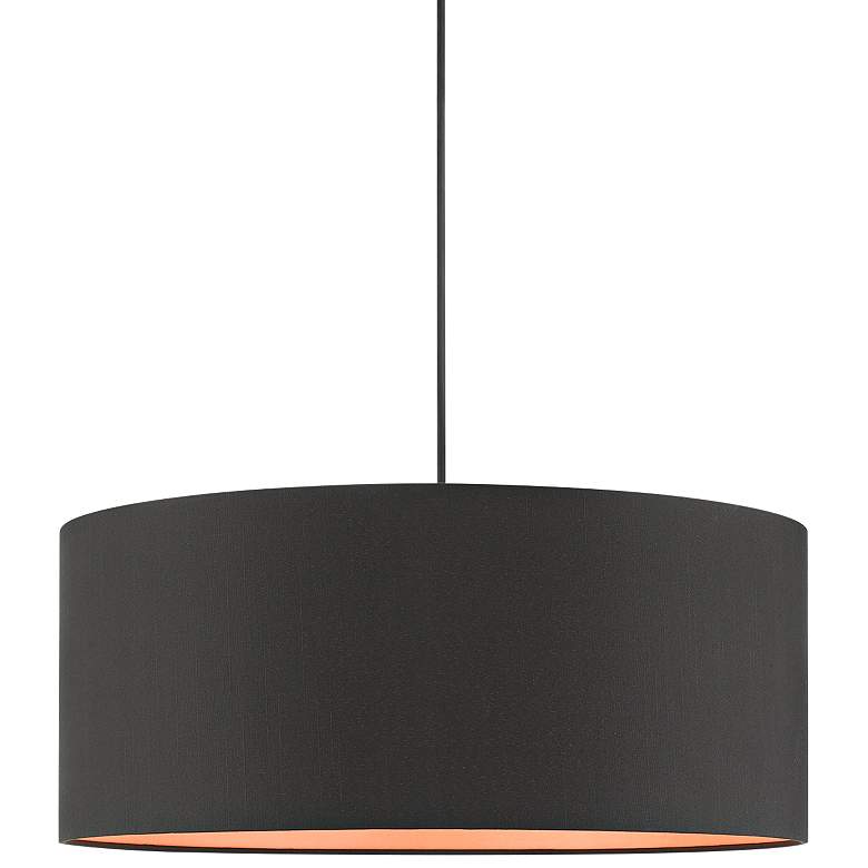 Image 3 Sentosa 18" Wide Black Drum Pendant Light