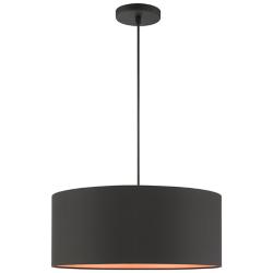 Sentosa 18" Wide Black Drum Pendant Light