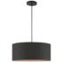 Sentosa 18" Wide Black Drum Pendant Light