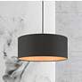 2_Sentosa 18" Wide Black Drum Pendant Light