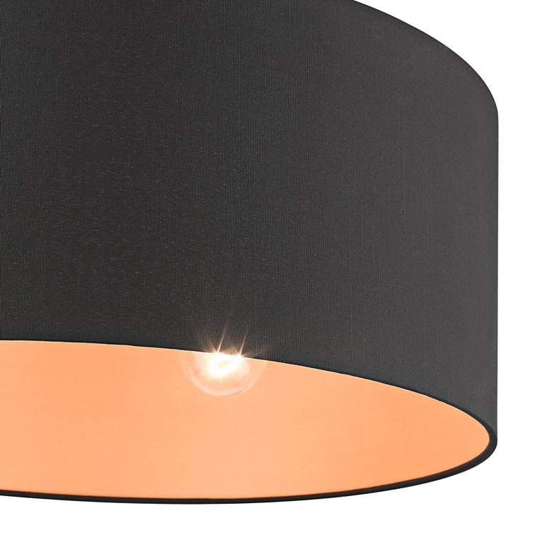 Image 5 Sentosa 18" Wide Black Drum Pendant Light more views