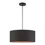 5_Sentosa 18" Wide Black Drum Pendant Light more views