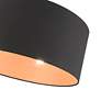 Sentosa 18" Wide Black Drum Pendant Light in scene