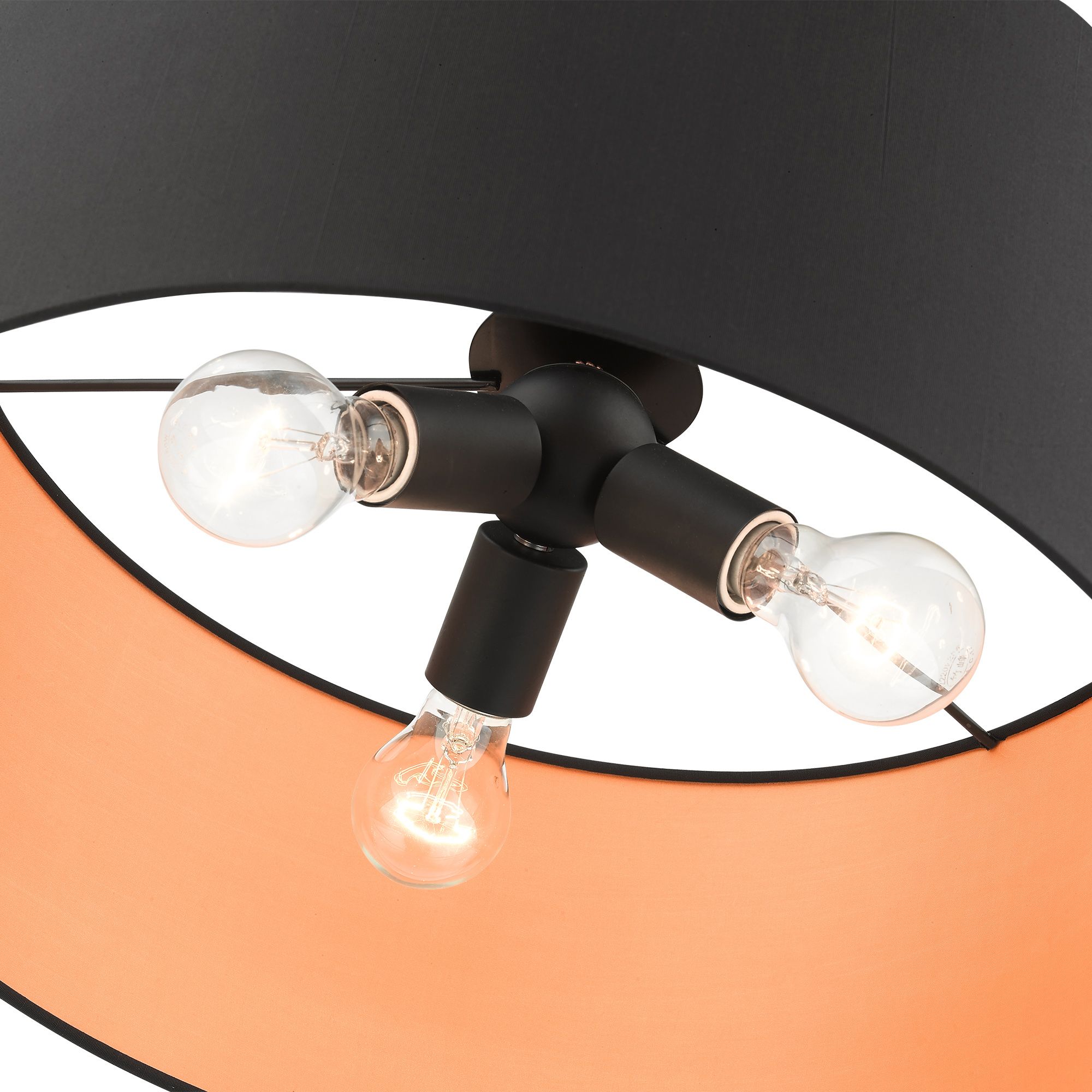 Sentosa 18" Wide Black Drum Pendant Light in scene