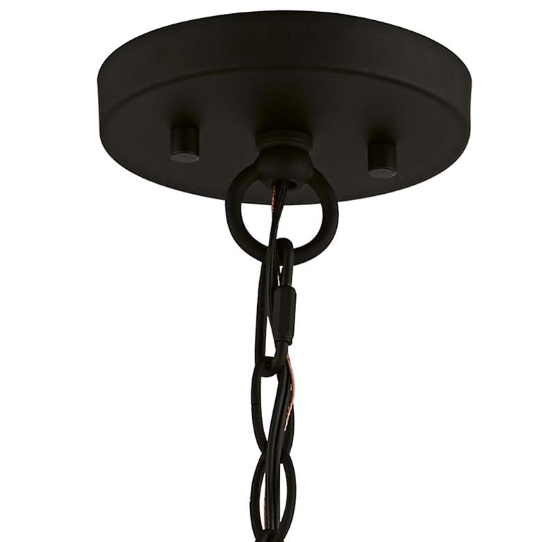 Image 6 Sentosa 23" Wide Black 5-Light Drum Pendant more views