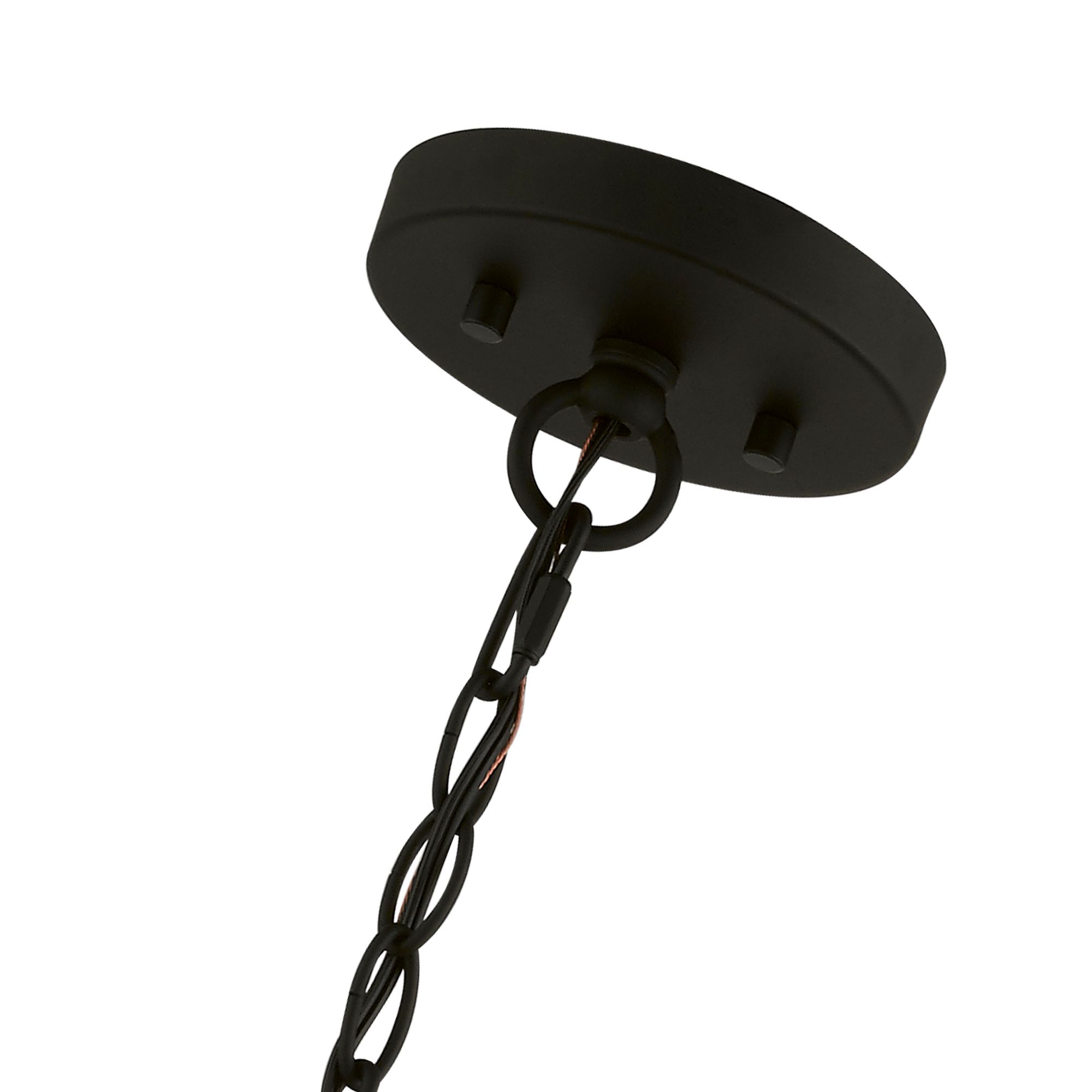 Sentosa 23" Wide Black 5-Light Drum Pendant in scene