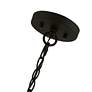 Sentosa 23" Wide Black 5-Light Drum Pendant in scene