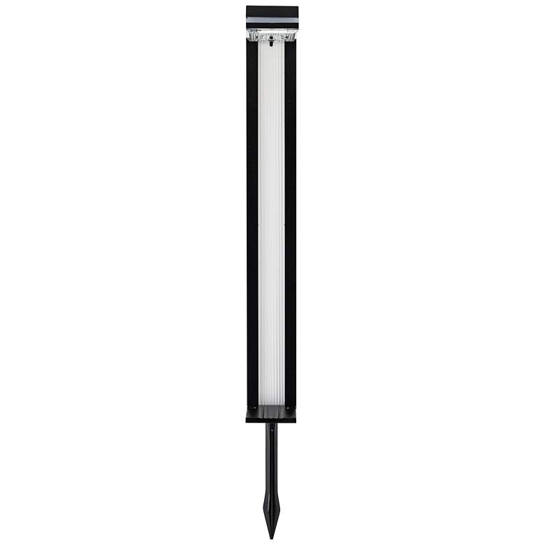 Image 2 Sentry 24" High Black White LED Solar Path Lights Set of 2 more views