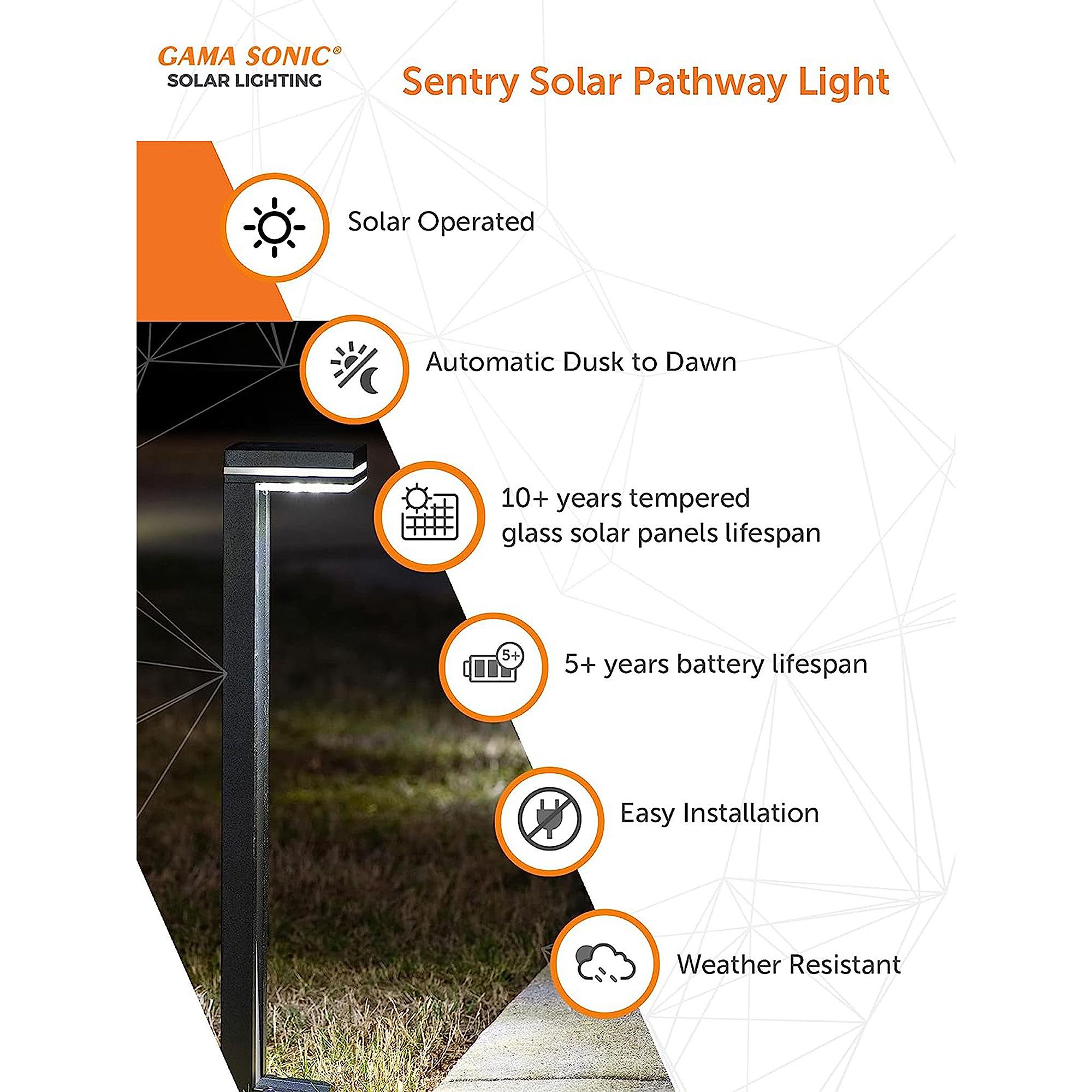 Watch A Video About the 24H Sentry Modern Pathway Lgt 2PK WT