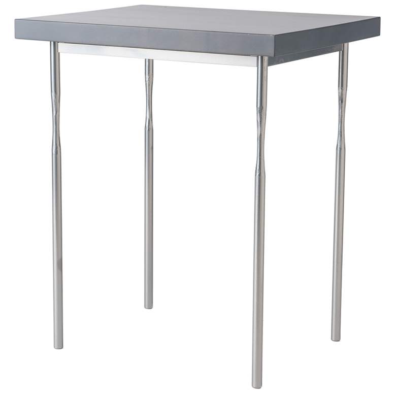 Image 1 Senza 26.1 inch Sterling Side Table With Grey Maple Wood Top