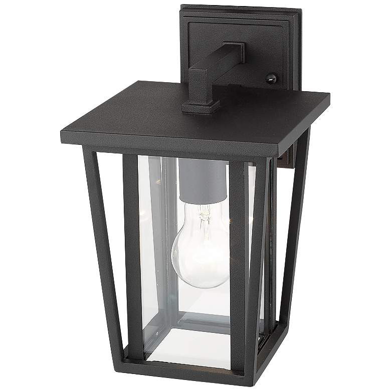 Image 4 Seoul 11 1/2" High Black Outdoor Wall Light more views