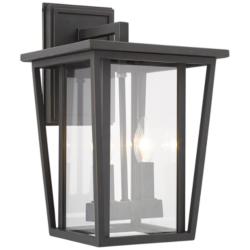 Seoul 14 3/4&quot; High Oil-Rubbed Bronze Outdoor Wall Light