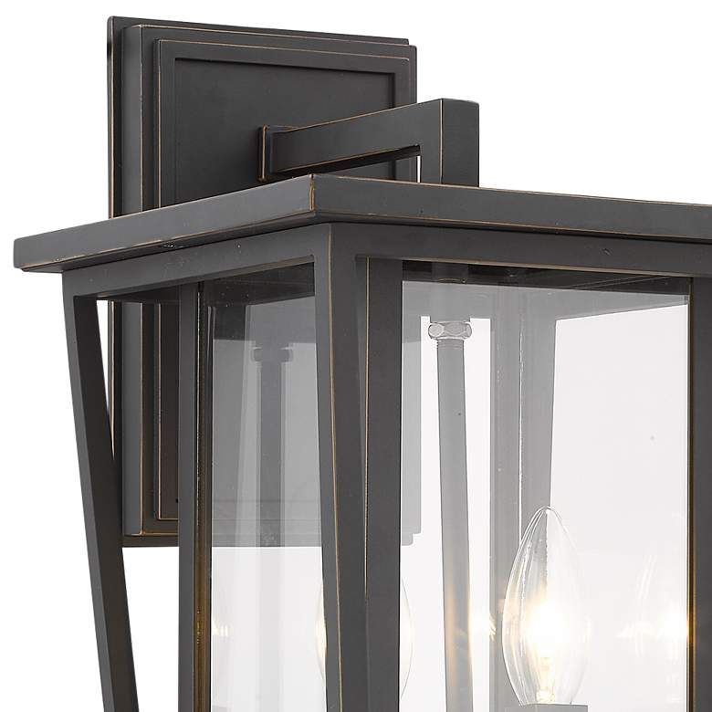 Image 2 Seoul 14 3/4" High Oil-Rubbed Bronze Outdoor Wall Light more views