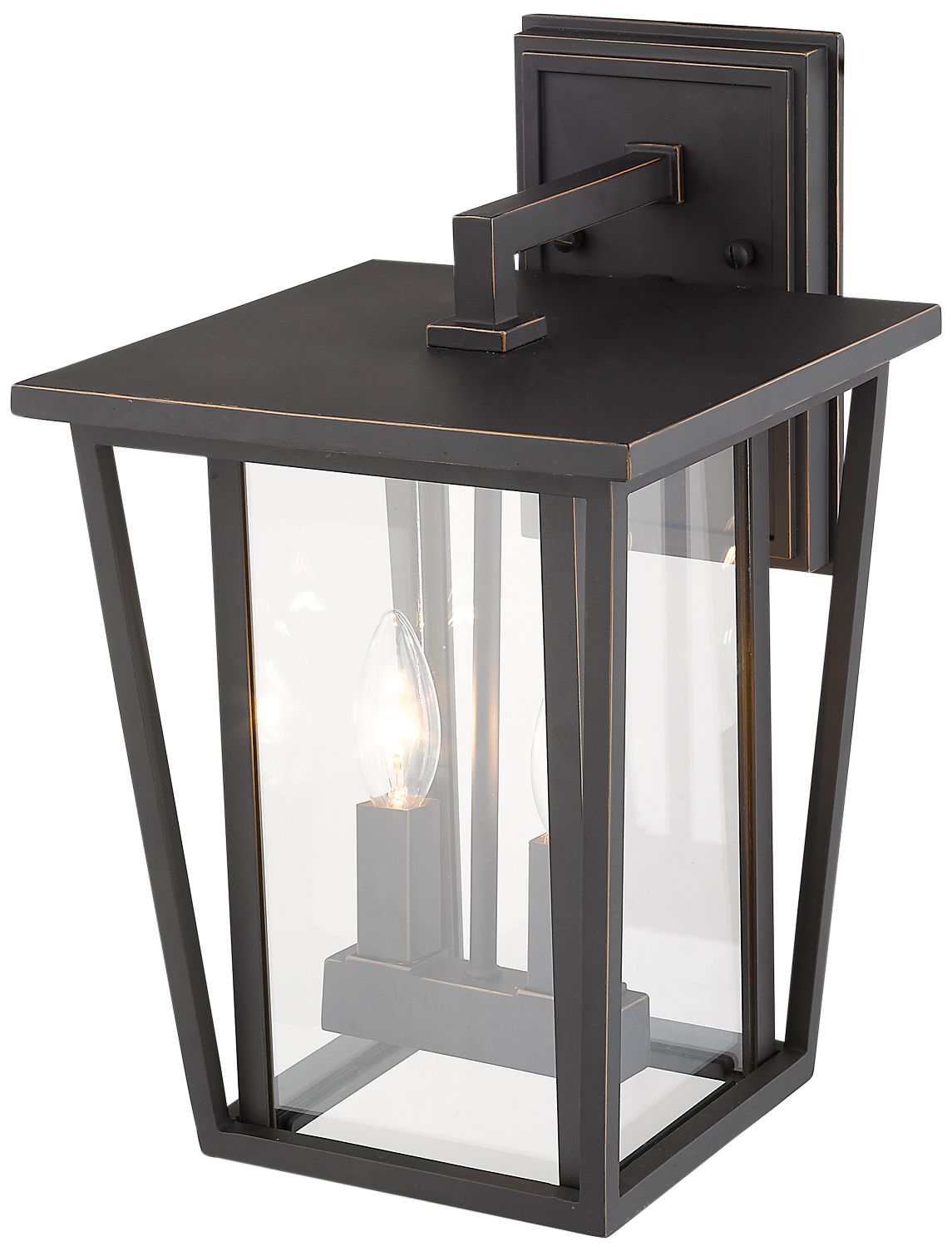 Thumbnail3 of Seoul 14 3/4" High Oil-Rubbed Bronze Outdoor Wall Light more views