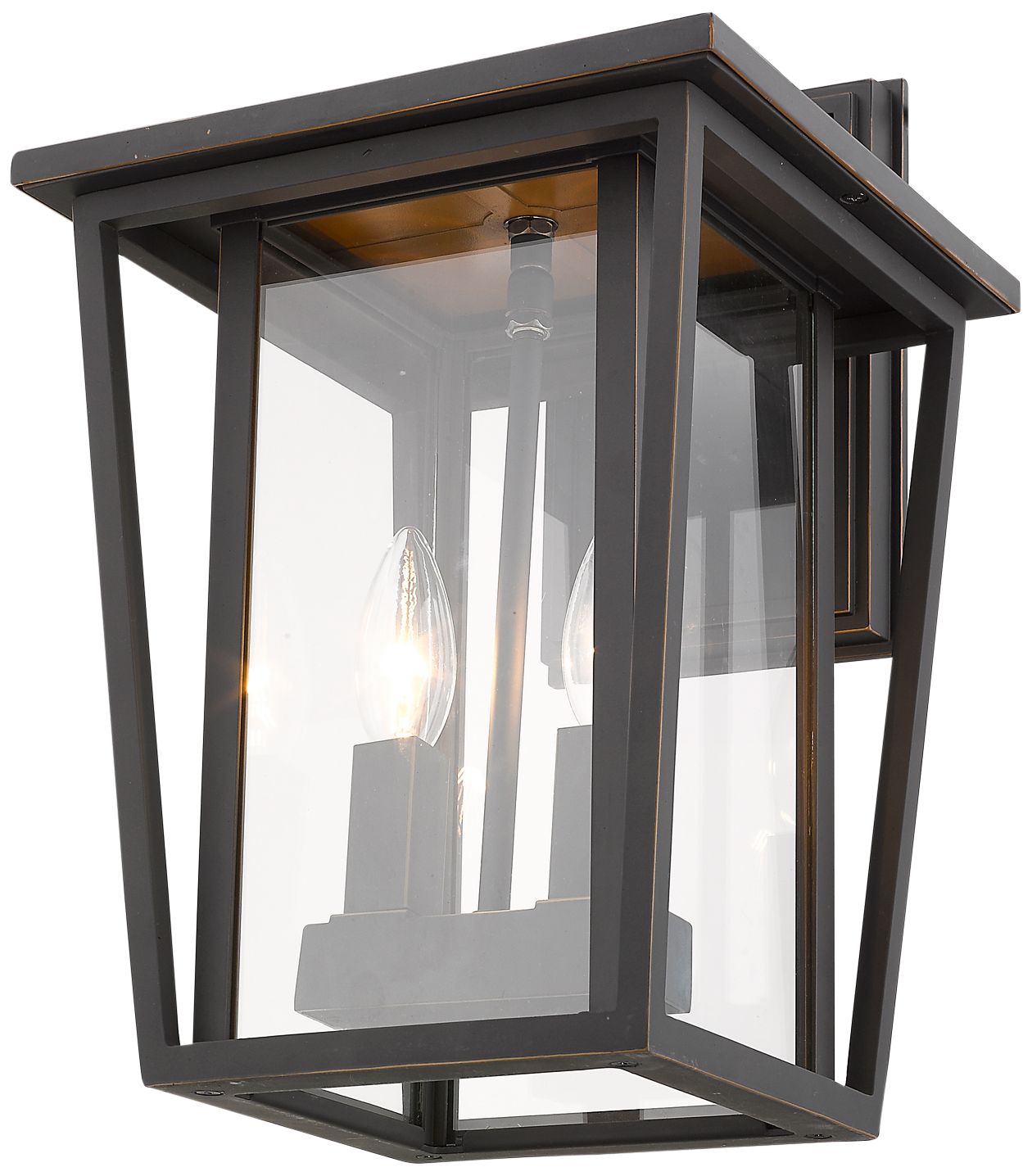 Thumbnail4 of Seoul 14 3/4" High Oil-Rubbed Bronze Outdoor Wall Light more views