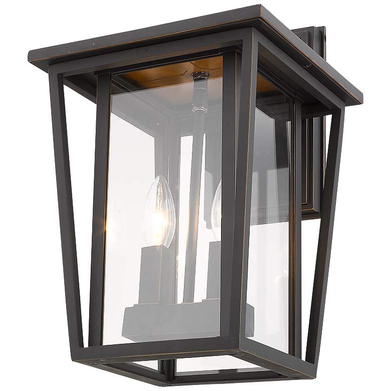 Image 4 Seoul 14 3/4" High Oil-Rubbed Bronze Outdoor Wall Light more views