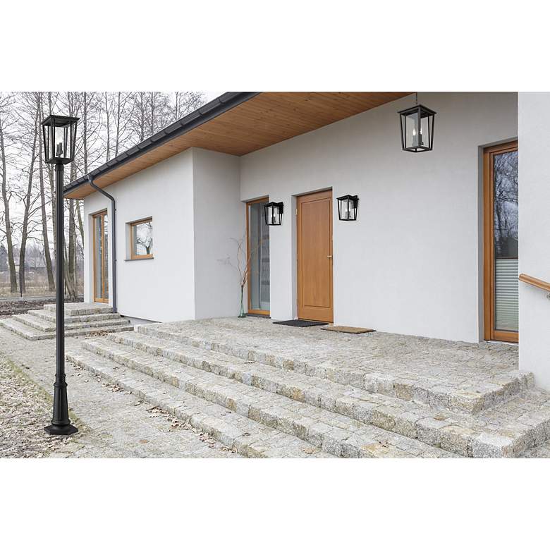 Image 4 Seoul 18 3/4" High Black Outdoor Wall Light more views