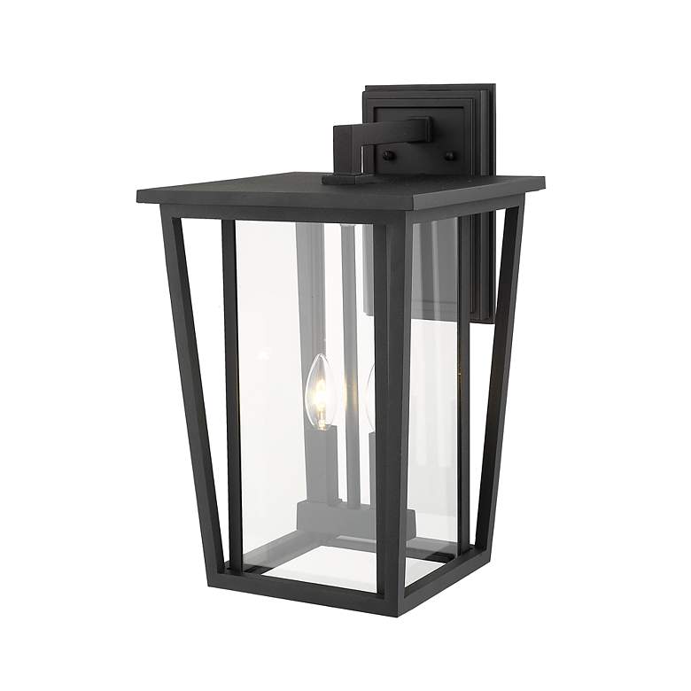Image 7 Seoul 18 3/4" High Black Outdoor Wall Light more views