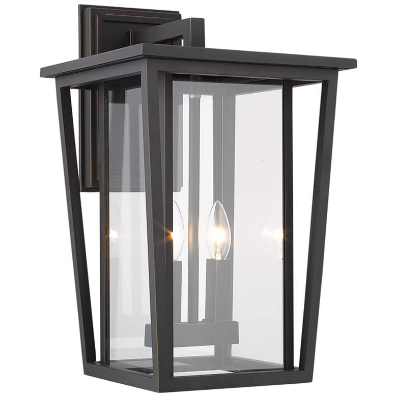 Image 2 Seoul 18 3/4 inch High Oil-Rubbed Bronze Outdoor Wall Light