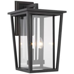 Seoul 18 3/4&quot; High Oil-Rubbed Bronze Outdoor Wall Light