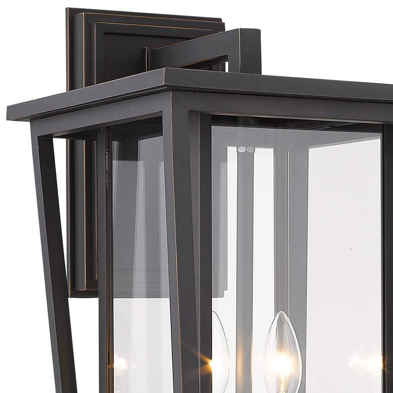 Image 3 Seoul 18 3/4" High Oil-Rubbed Bronze Outdoor Wall Light more views