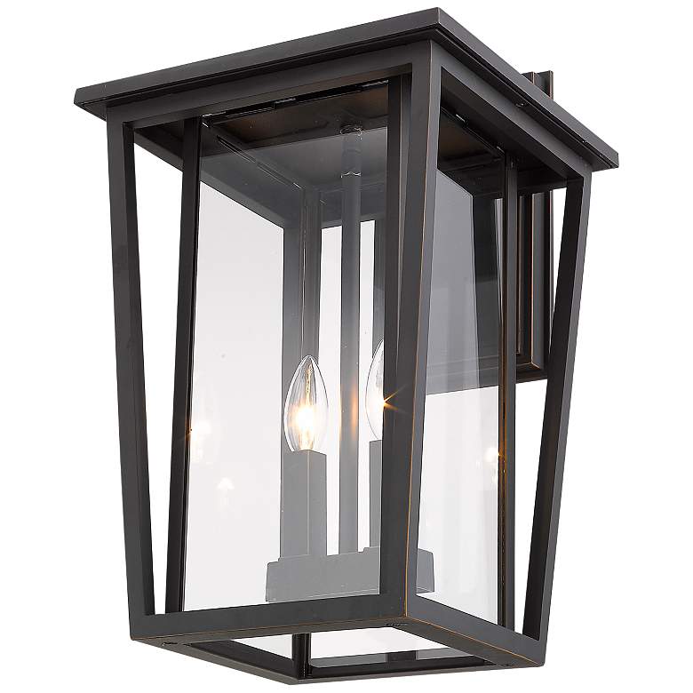 Image 4 Seoul 18 3/4" High Oil-Rubbed Bronze Outdoor Wall Light more views