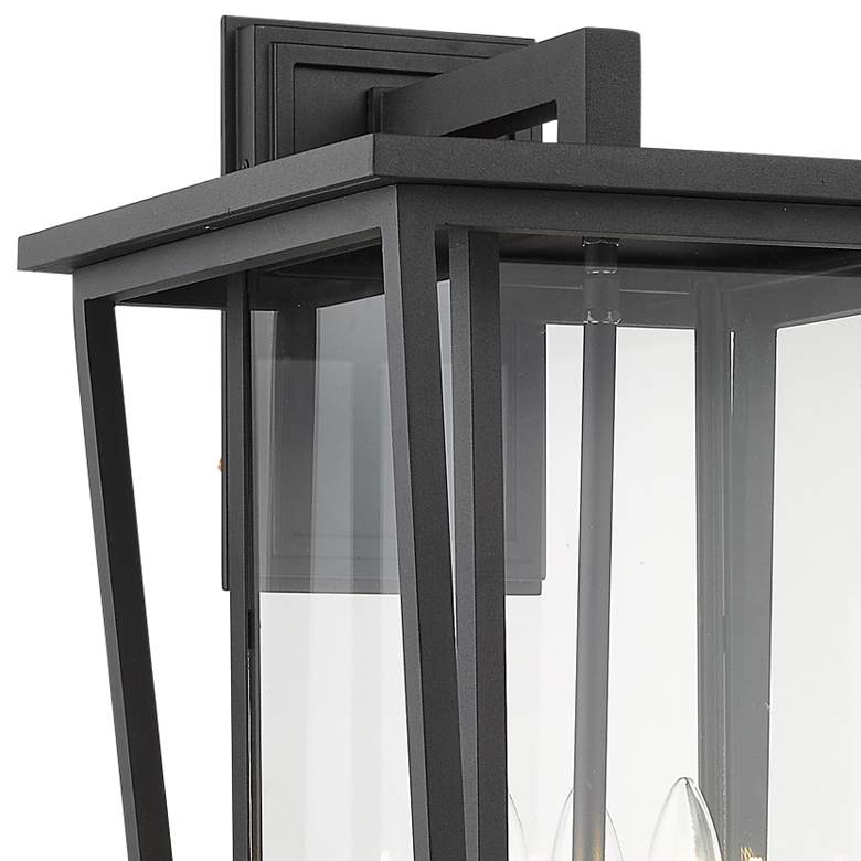 Image 2 Seoul 22 3/4" High Black Outdoor Wall Light more views