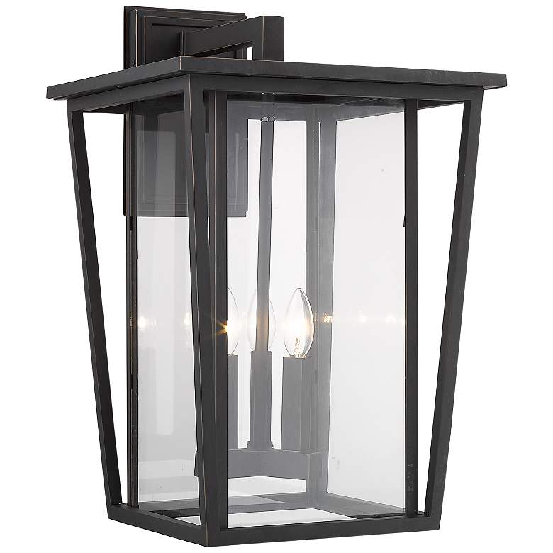 Image 1 Seoul 22 3/4" High Oil-Rubbed Bronze Outdoor Wall Light
