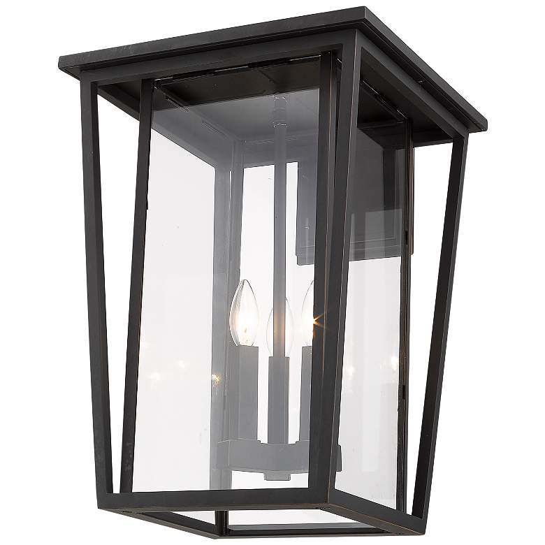 Image 3 Seoul 22 3/4 inch High Oil-Rubbed Bronze Outdoor Wall Light more views