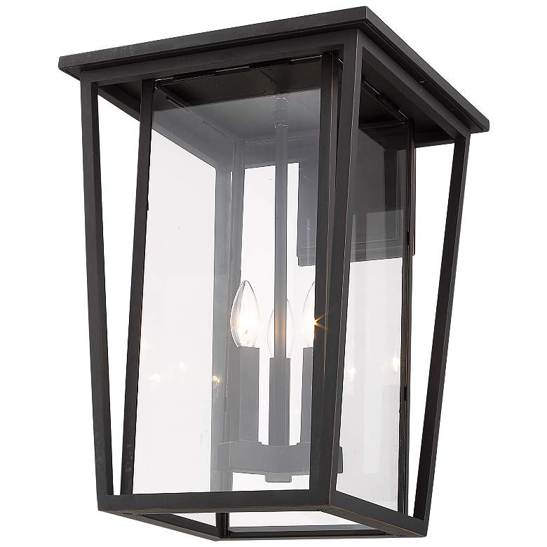 Image 3 Seoul 22 3/4" High Oil-Rubbed Bronze Outdoor Wall Light more views