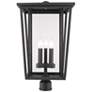 1_Seoul 23 3/4"H Oil-Rubbed Bronze 3-Light Outdoor Post Light