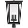 Seoul 23 3/4"H Oil-Rubbed Bronze 3-Light Outdoor Post Light