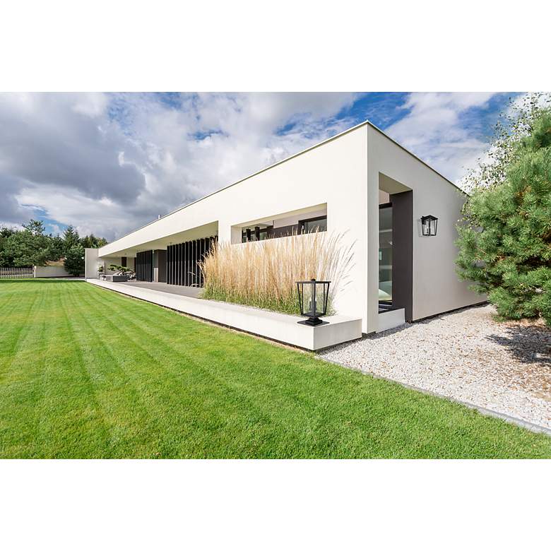 Image 6 Seoul 24 3/4"H Black Metal 3-Light Outdoor Pier Mount Light more views