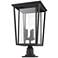 Seoul 25 3/4" High Oil-Rubbed Bronze Outdoor Pier Light