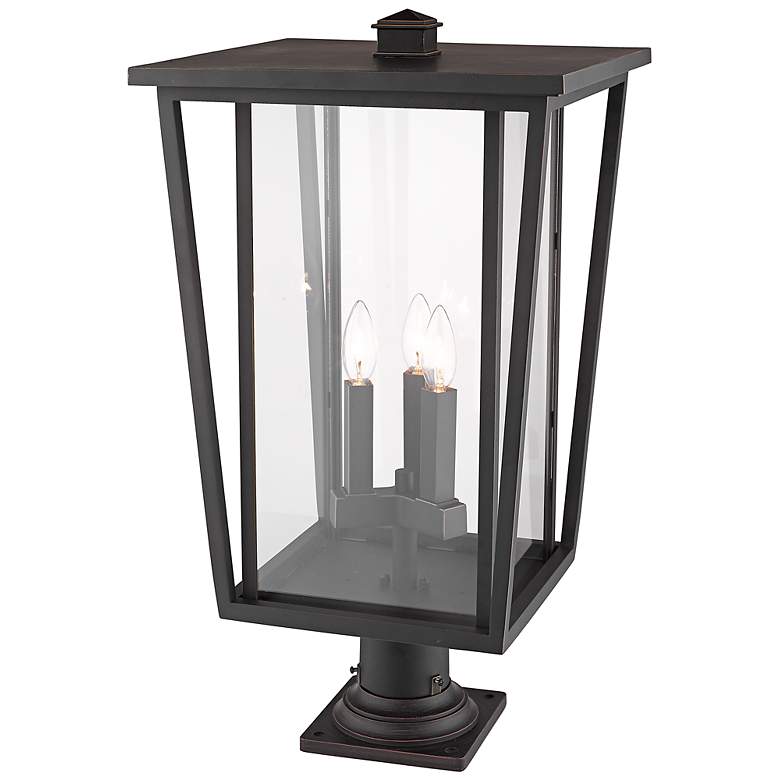 Image 3 Seoul 25 3/4" High Oil-Rubbed Bronze Outdoor Pier Light more views