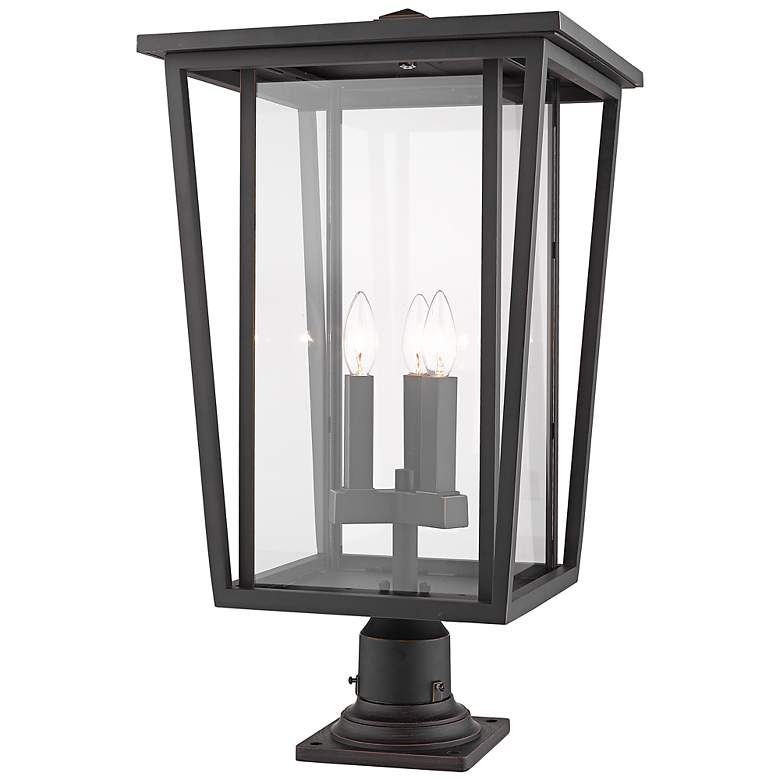 Image 4 Seoul 25 3/4" High Oil-Rubbed Bronze Outdoor Pier Light more views