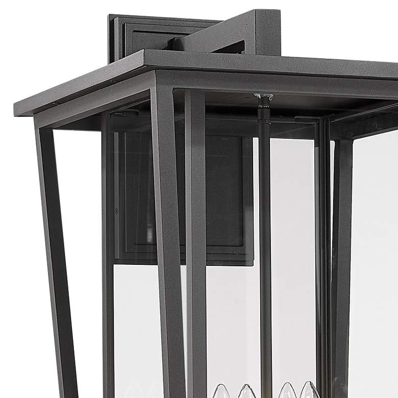 Image 2 Seoul 30 1/4" High Black Outdoor Wall Light more views