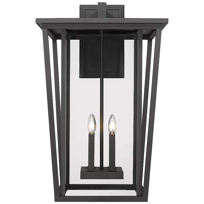 Image 3 Seoul 30 1/4" High Black Outdoor Wall Light more views