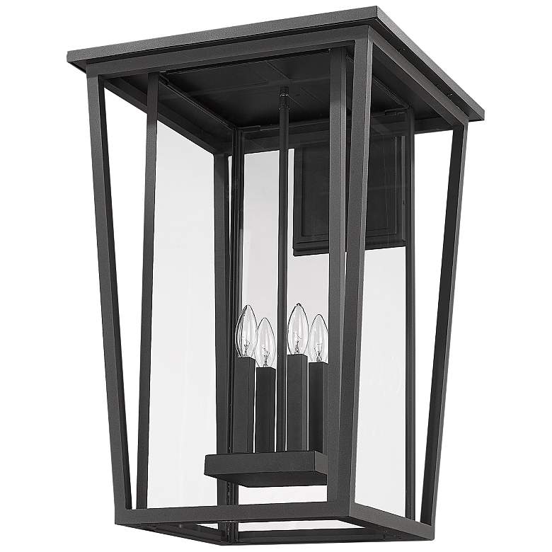Image 4 Seoul 30 1/4 inch High Black Outdoor Wall Light more views