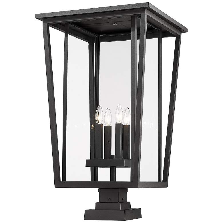 Image 5 Seoul 32" High Black Outdoor Pier Light more views
