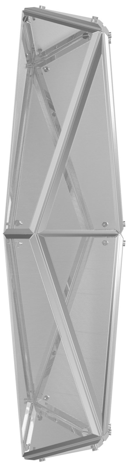 Image 3 Seoul 36"H Geometric LED Wall Sconce in Chrome more views