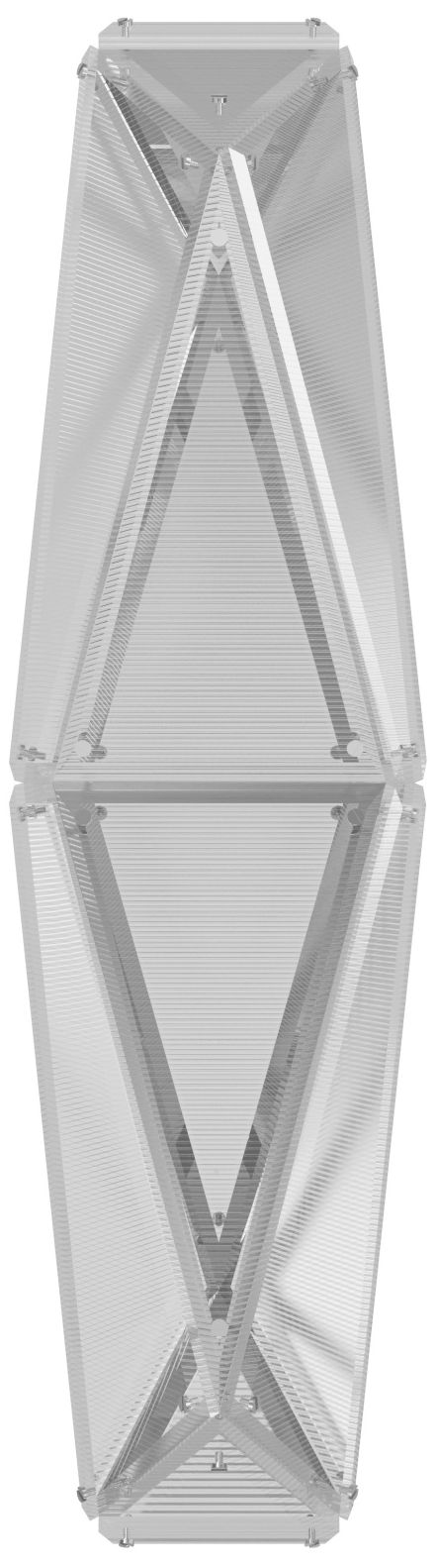 Seoul 36"H Geometric LED Wall Sconce in Chrome