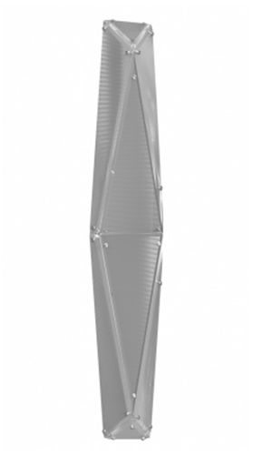 Image 2 Seoul 36"H Geometric LED Wall Sconce in Chrome more views