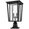 Seoul by Z-Lite Black 2 Light Outdoor Pier Mounted Fixture