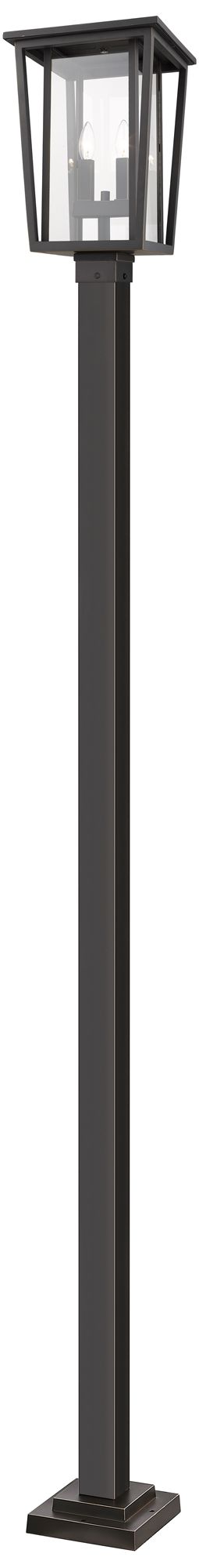 Seoul by Z-Lite Oil Rubbed Bronze 113.25 inch 2 Light Post Mounted Fixture