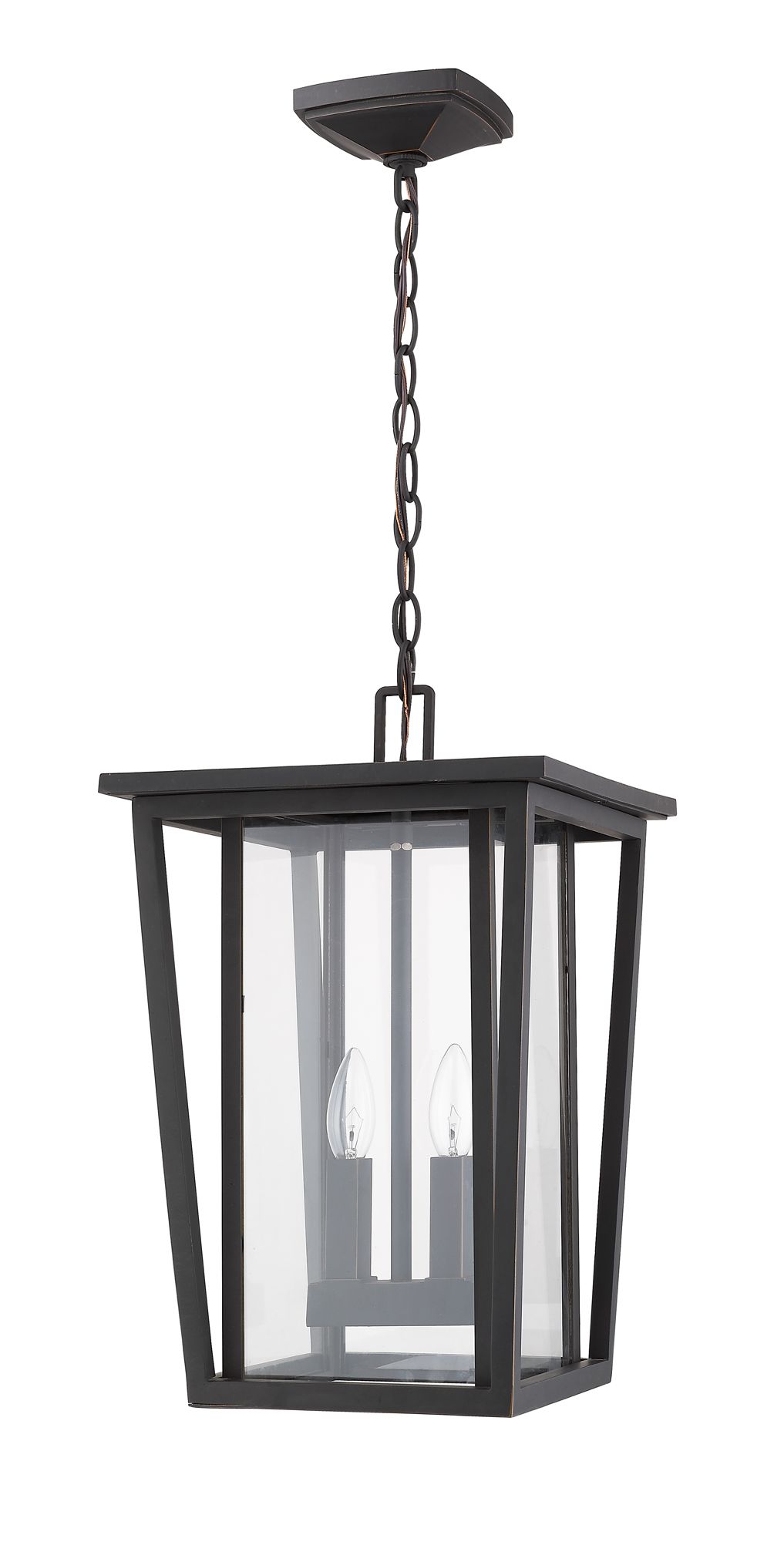 Image 6 Seoul by Z-Lite Oil Rubbed Bronze 2 Light Outdoor Chain Ceiling Fixture more views