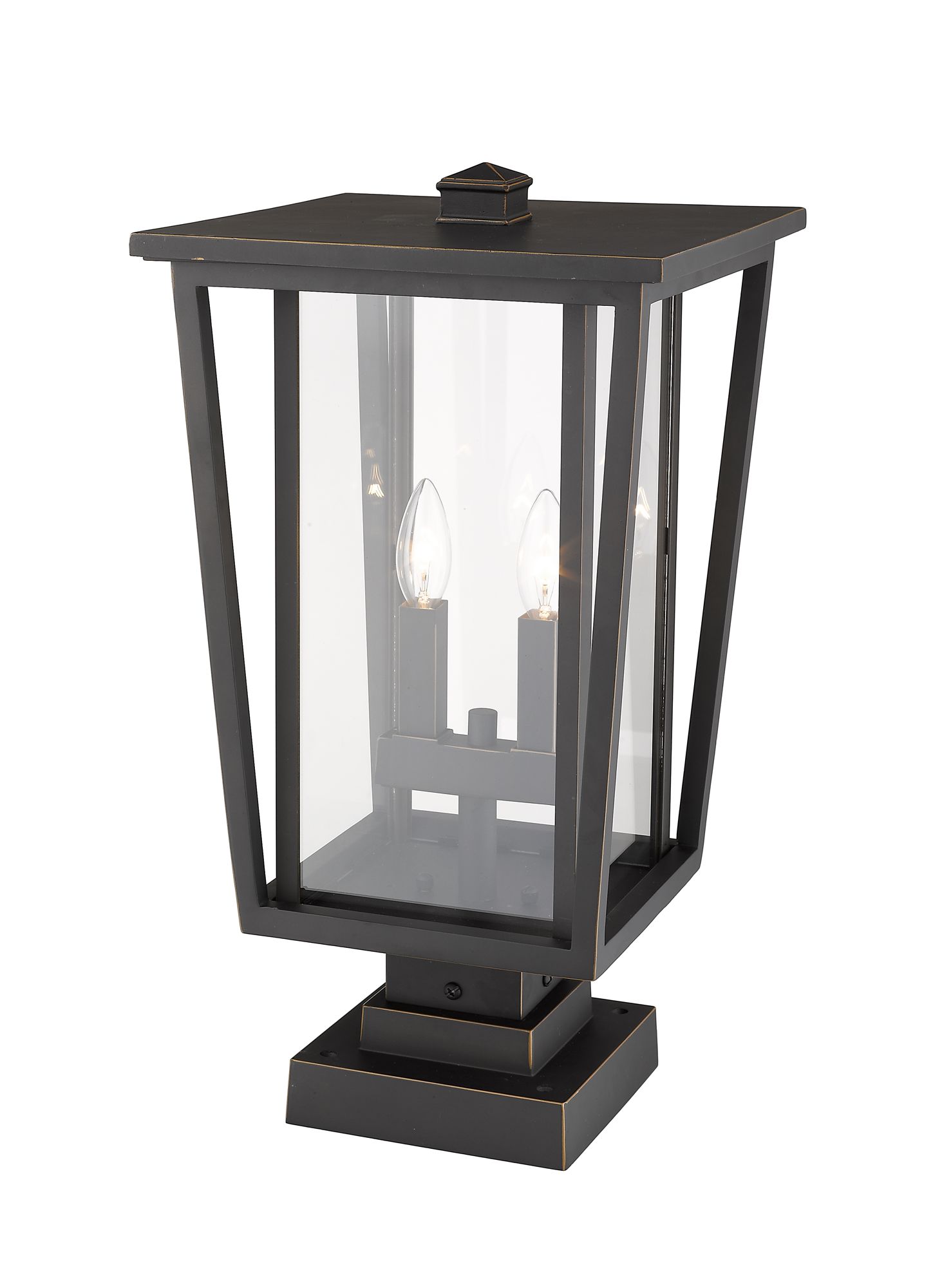 Image 3 Seoul by Z-Lite Oil Rubbed Bronze 20.75 inch 2 Light Pier Mounted Fixture more views